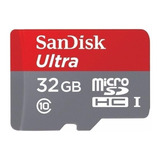 Memoria Ultra Micro Sd Sandisk 32gb Clase 10 De 80mb/s