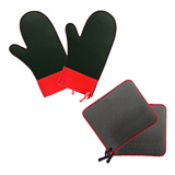 Set 2 Manopla Guante Grande Neoprene Colores + Agarradera