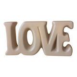 Palavra Love Decoração De Sala Mesa Rack Em Ceramica
