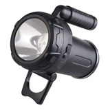 Lanterna Lampião Tocha Foco Led Recarregável De Mão Nautika Lanterna Preto Luz Branco