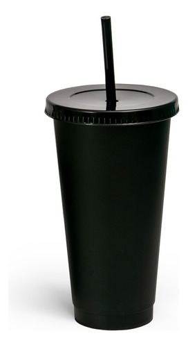 Pack De 40 Vasos Reutilizables Con Popote Bebida Fria 24oz