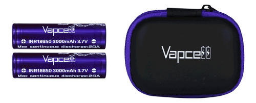 Pack 2 Baterias Vapcell 18650 V30 3000 Mah Con Estuche Rs