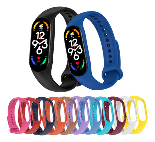 Pack 3 Correa Para Xiaomi Mi Smart Band 6 7 Malla Pulsera