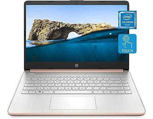 Laptop Hp 14'' Intel Celeron N4020 8gb 128gb -oro Rosa