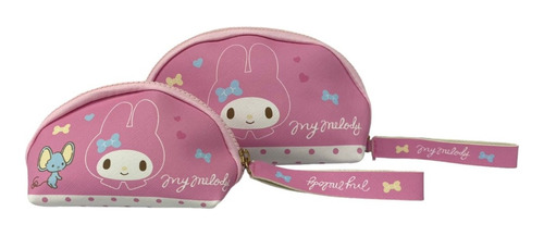 Bolsa Cosmetiquera Hello Kitty, Kuromi, 2 Pzas De Niña