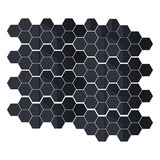 100 Piezas Espejo Hexagonal Azulejo Adhesivo De Pared Espejo