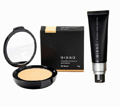 Set Maquillaje Compacto Bissú Original + Primer Para Rostro