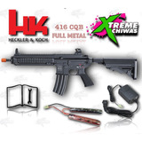 Marcadora Airsoft Electrica Hk 416 Cqb Full Metal 6mm Xtreme