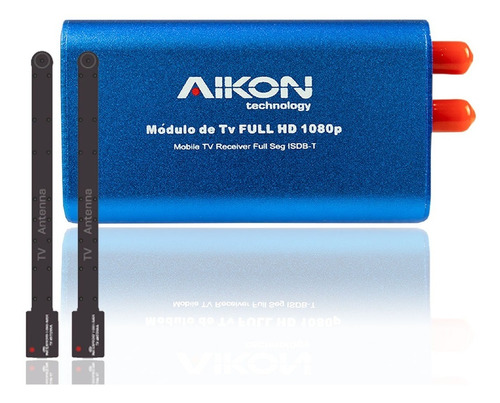 Módulo De Tv Digital Full Hd 1080p Aikon Receptor 2 Antenas