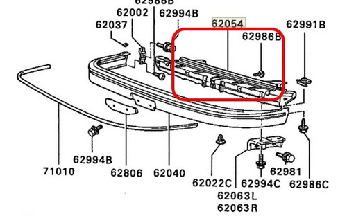 Viga Impacto Parachoque Orig Mitsubishi Galant 93 Foto 2