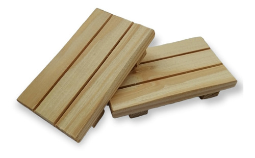 Jabonera De Madera / Pack X 3