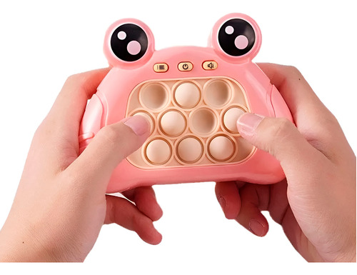Pop-it Mini Gamer Console Brinquedo Anti Stress Eletrônico Cor Rosa