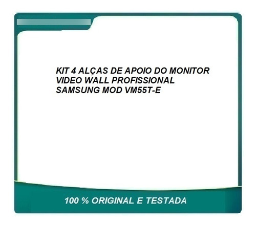 Kit 4 Alças Monitor Profissional Video Wall Samsung Vm55t-e