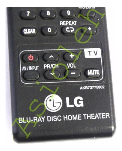 Controle Original Ht LG Home Theater Blu-ray LG Akb73775802