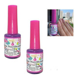 Kit 2 Bases Nutribomba Esmalte Fortalecedor Unhas Pé E Mao