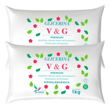 2 Base Glicerinada Branca Vegana Vegetal 2kg Sabonete V&g