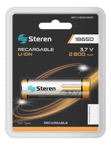 Batería Recargable Li-ion 2800 Mah | Bat-li-18650/2800t