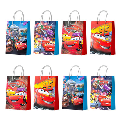 16 Bolsas De Dulces De Recuerdo Para Fiesta De Cars Rojo