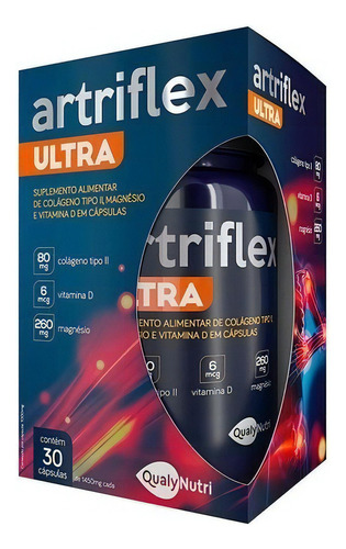 Artriflex Ultra 60 Caps Qualynutri Colageno Tipo Ii