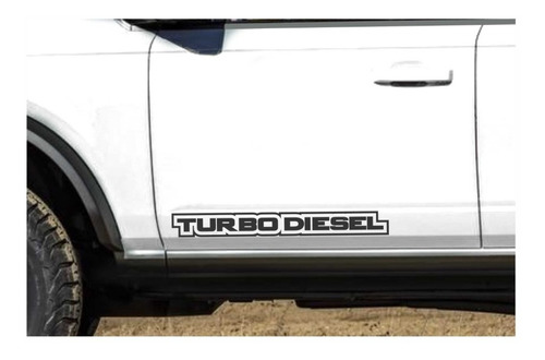 Calcas Sticker Turbo Diesel Para Puertas Camioneta Pick Up