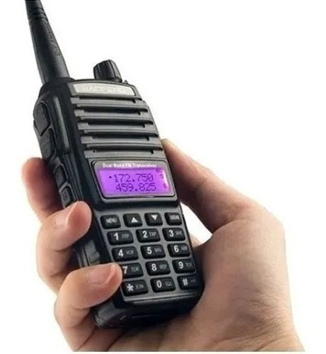Rádio Comunicador Ht Walktalk Airsoft Dual Band Uv-82 Anatel