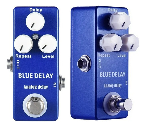 Pedal Efecto Mosky Blue Delay Transformador Inlcuido