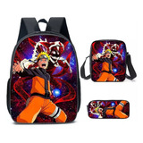 Mochila Escolar Naruto Infantil Desenho Anime