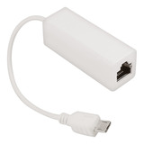 Adaptador Micro Usb A Ethernet Rj45 Convertidor Lan A V8