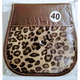 Porta Cd Para 40 Eco Cuero Diseño Animal Print Bien Rígido 