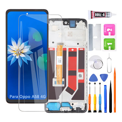Pantalla Para Oppo A58 4g Cph2577 Display Con Marco | Envío gratis