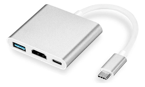 Adaptador Convertidor Hub Usb C A Hdmi 4k Usb 3.0 Y Tipo C