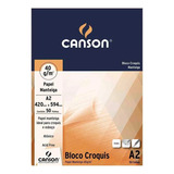 Bl Canson P/ Desenho Croquis Manteiga 40g A2 420x594 50 Flhs