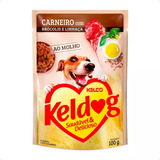 Sachê Úmido Cães Keldog Sabor Carneiro Brócolis Linhaça 100g