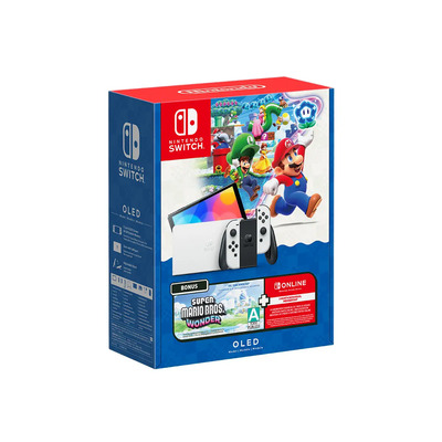 Nintendo Switch Oled + Super Mario Bros. Wonder + 3mo Nso | Envío gratis