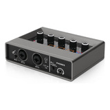 Xtuga Interfaz De Audio Profesional Para Computadora Usb Con