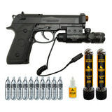 Pistola Airgun Beretta 6.0 Co2 + Mira Laser + Combo Tiros
