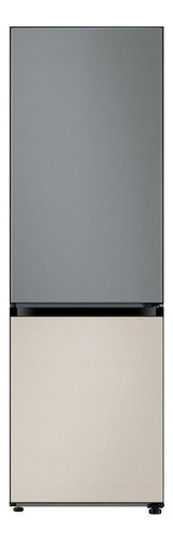 Heladera Inverter No Frost Samsung Bespoke Rb33a3070 Gris Satinado Y Beige Con Freezer 328l 220v