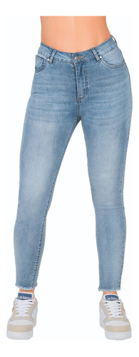 Jeans Casual Dama Super Skinny Azul Claro 903-22