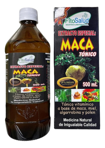 Maca Negra Jarabe  De 500 Ml  Botella 