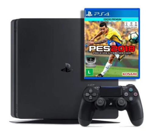 Ps4 Slim 500gb O Mais Barato + 1 Jogo Brinde