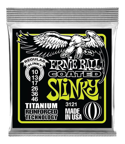 Encordado Ernie Ball 3121 Titanium Guitarra Eléctrica 