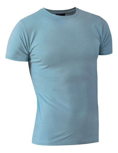 Remera Hombre Entallada /slim Fit Algodon Elastizado Premium