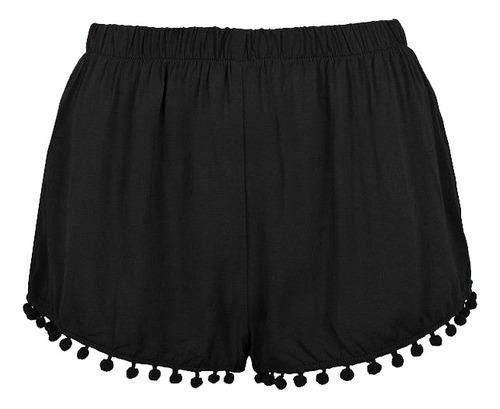 Short Pom Pom Roupa Plus Size Viscolycra Soltinho Feminino  