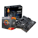 Kit Placa Mae Asus A320m-k-br Amd Ryzen 3 3200g 1x8gb