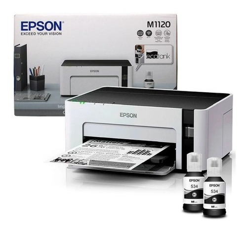 Impressora Epson Tanque Tinta Ecotank M1120 Mono Wifi 