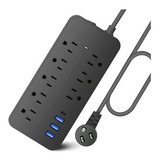 Multicontactos Extensión Premium 8 Salidas Y 3 Usb,1 Tipo C