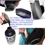 Kit Forrar Fibra De Carbono Real Tela 100x35cm + Kit Resinas