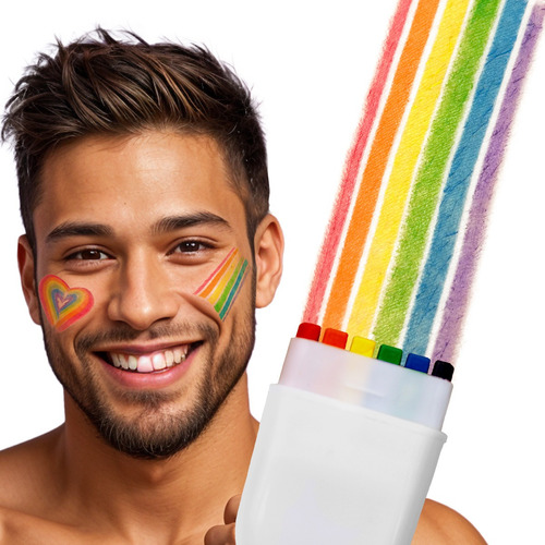 Gis P/cara Pintura Arcoiris Orgullo Lgbt Gay Pride 1 Pz. 