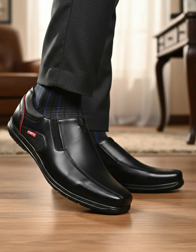 Zapato Casual Cosido Caballero Juvenil Cómodo Vestir Escolar