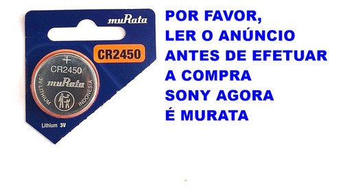 Bateria Sony Cr2450 Lithium 3v 01 Un.